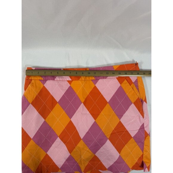 Loudmouth Ladies Size 10 Golf Argyle Skort - Picture 5 of 6